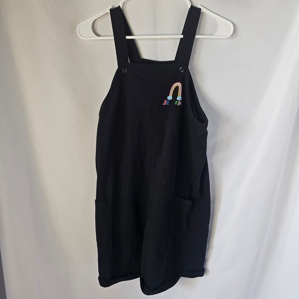 Target Pride Be Kind Rainbow Shortall Overalls XL 14 Black Casual Graphic Romper